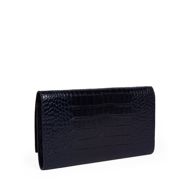 Smythson Panama Marshall Textured-leather Travel Wallet in Black