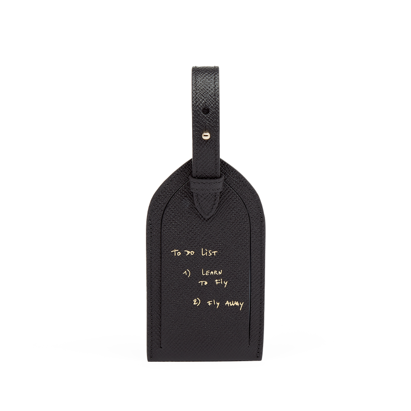 Smythson x Thomas Lélu Luggage Tag in Panama