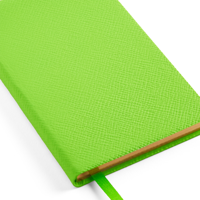 送料無料 日本 in Notebook Panama apple Smythson | green ノート・メモ帳