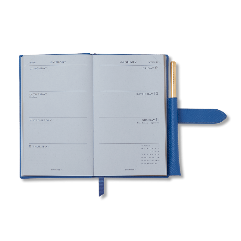 Smythson 2026 Panama Weekly Journal with Pencil 