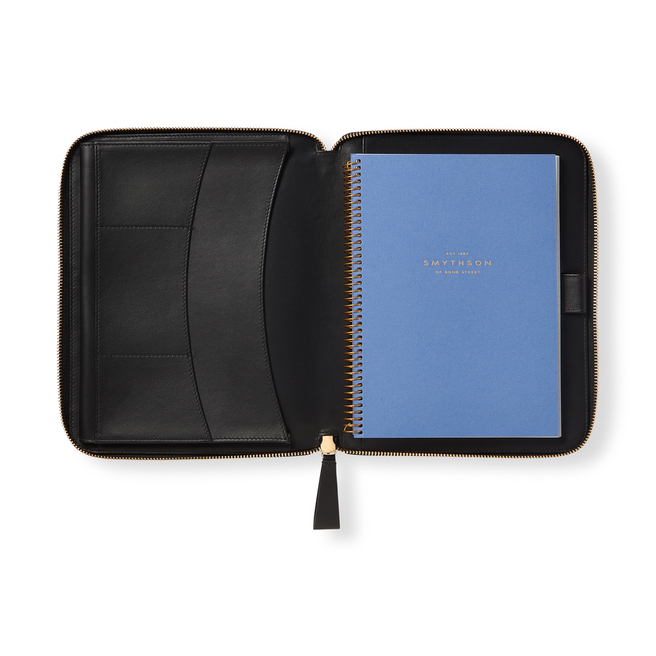 A5 Writing Folder in Smooth Leather