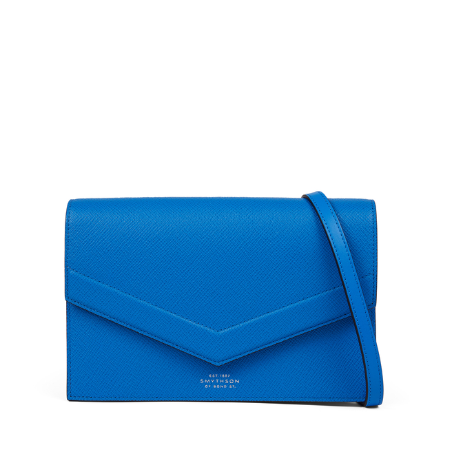 Smythson Envelope Crossbody Bag in Panama