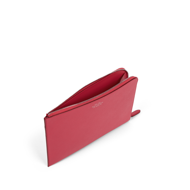 Smythson Slim Pouch in Panama
