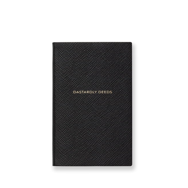 Dastardly Deeds Panama Notebook Black