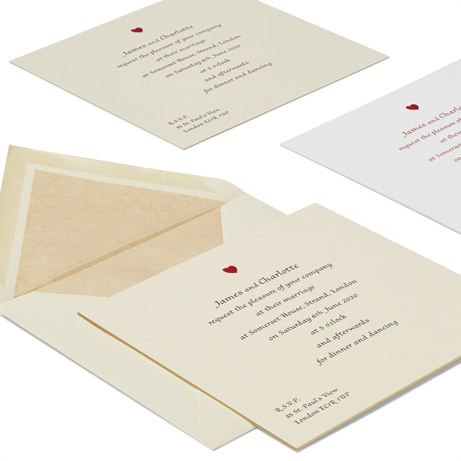 Square Wedding Invitation