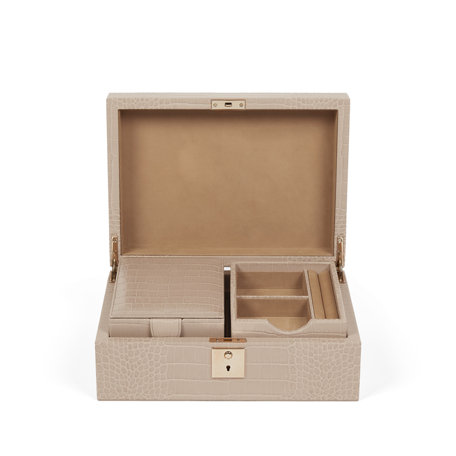 Jewellery Box with Travel Tray in Mara