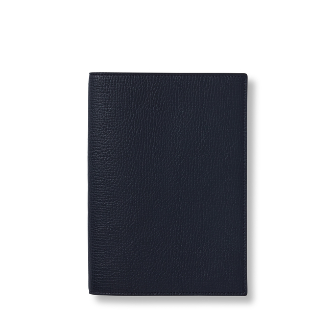 Smythson Evergreen Refillable Diary In Ludlow In Nile Blue