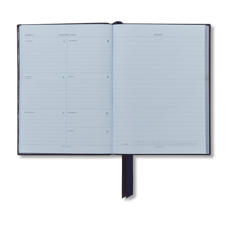 Smythson 2026 Soho Weekly Diary in Mara