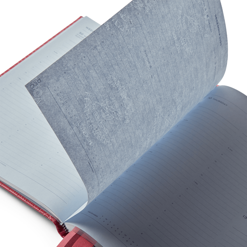 Smythson 2026 Portobello Weekly Vertical Diary with Slide in Mara