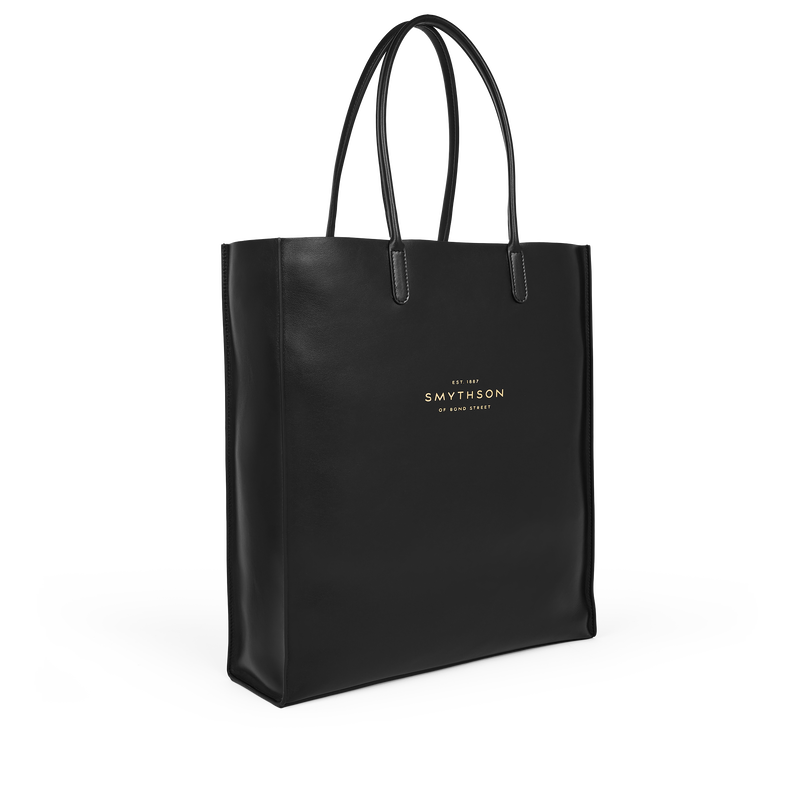 Pavilion Kingly Tote Bag in black | Smythson Pavilion Kingly Tote Bag in black | Smythson