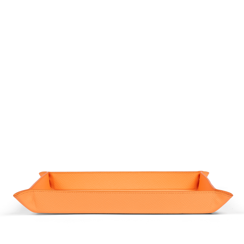 Smythson Vassoio svuota tasche rettangolare grande in Panama