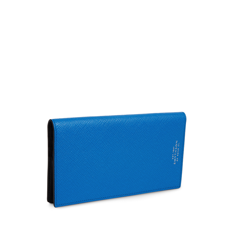 Smythson Portefeuille compact pour poche intérieure de manteau en Panama