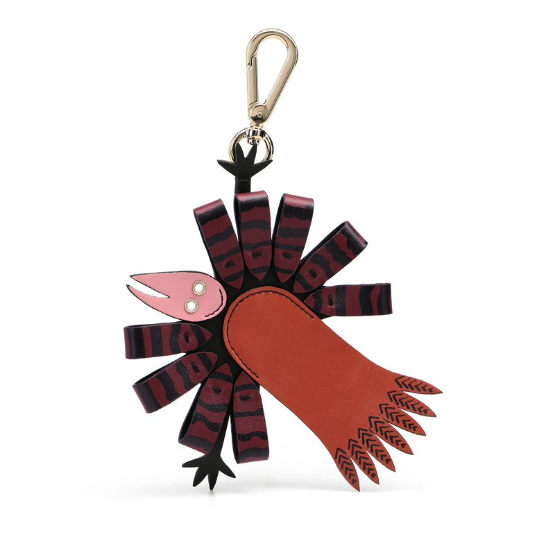 Bird Charm in Smooth Leather