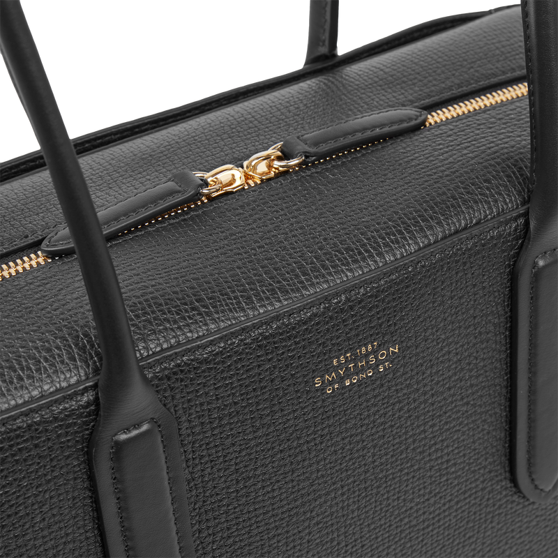 Lytton Shoulder Bag in Ludlow in black | Smythson Lytton Shoulder Bag in Ludlow in black | Smythson