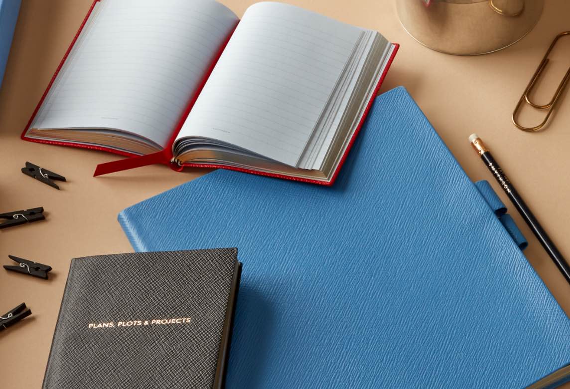 smythson chelsea notebook size