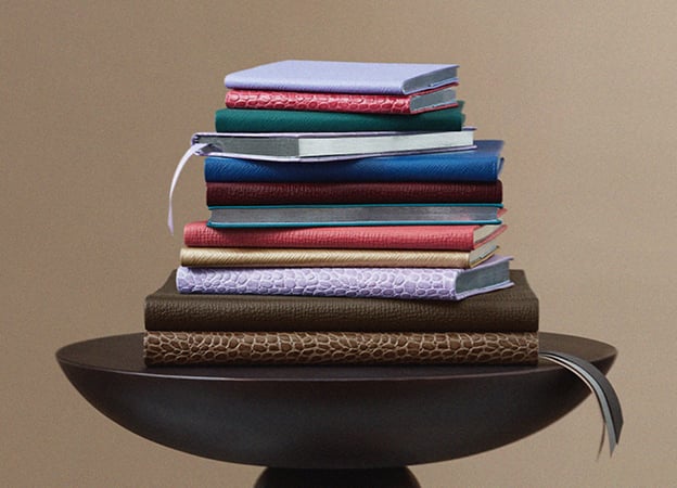 Make It Happen Panama Notebook in nile blue | Smythson