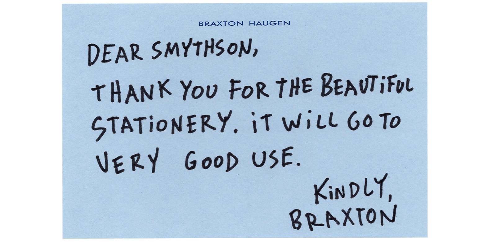 Dear Smythson letter detail