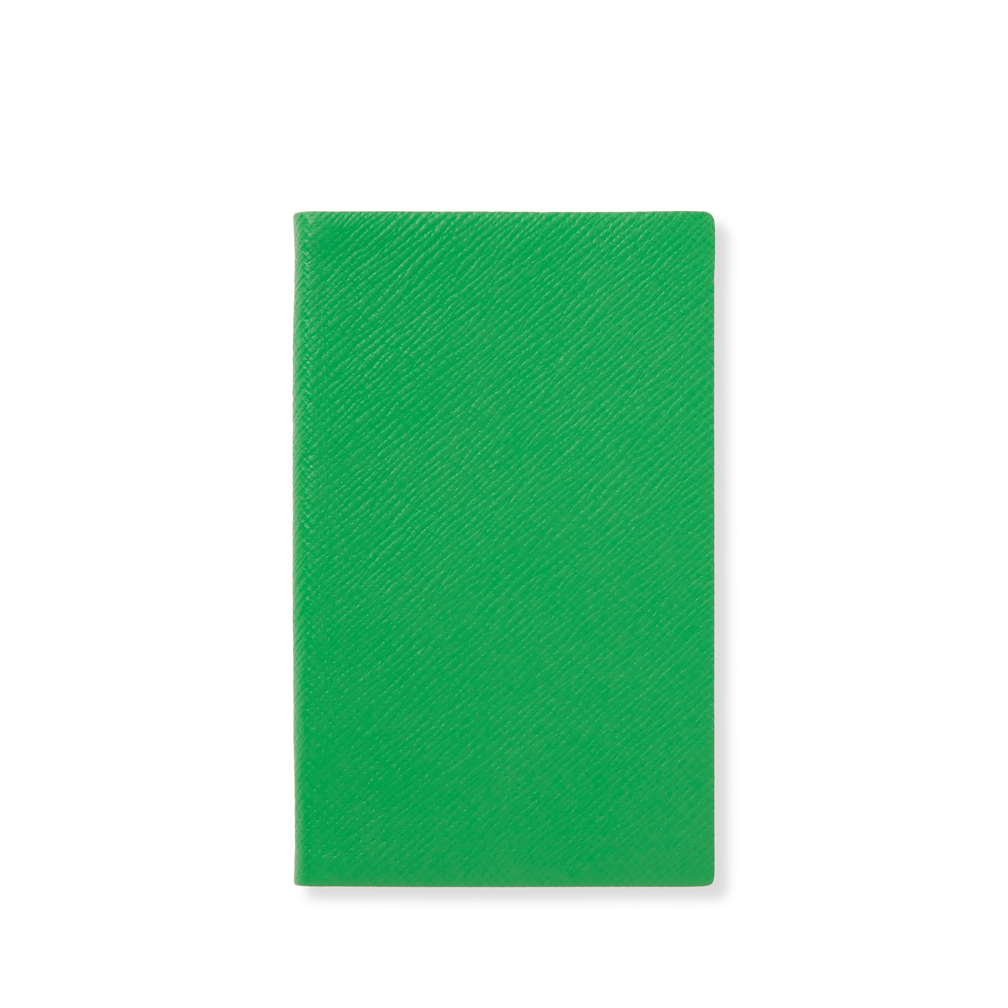 Shop Smythson Panama Notebook In Bright Emerald