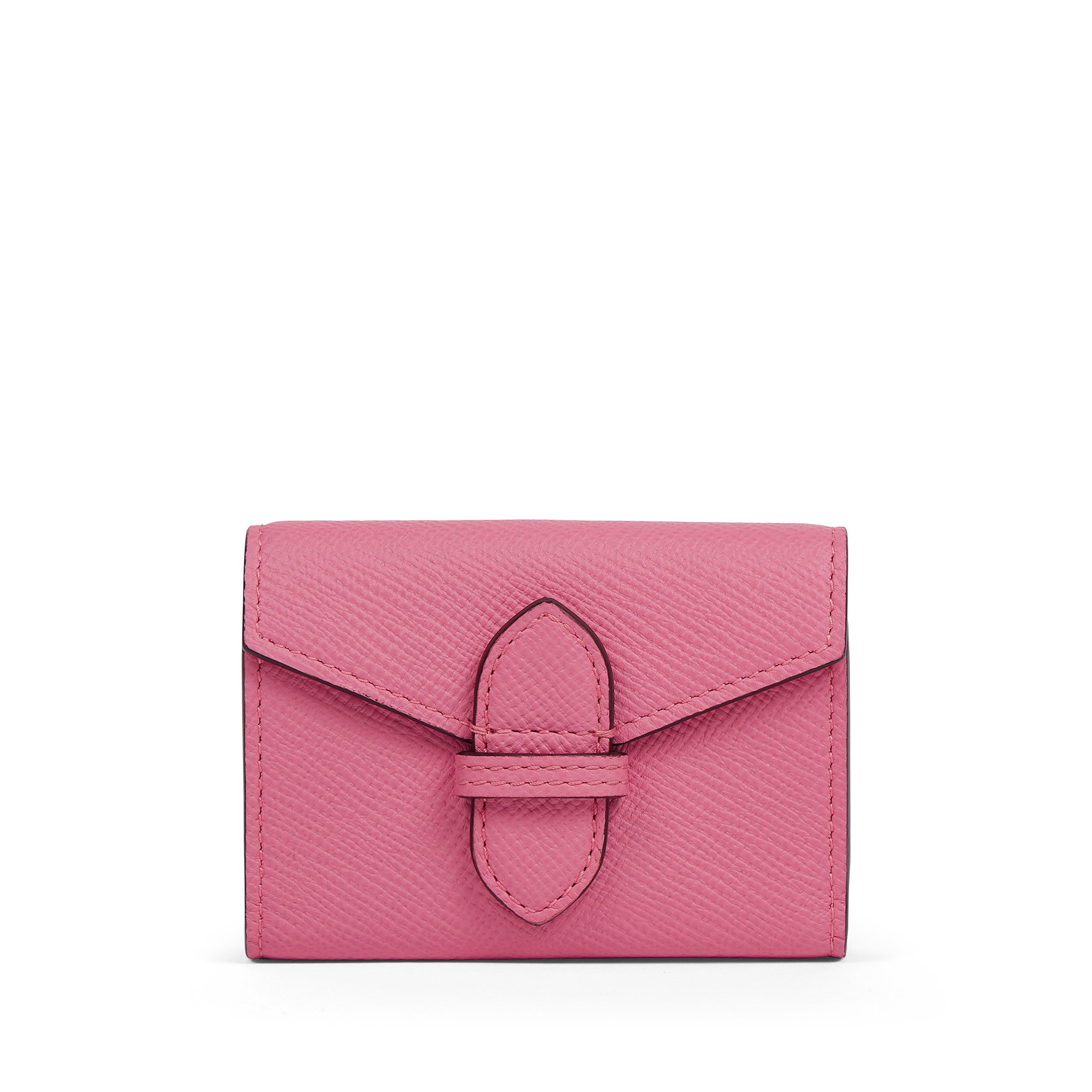 Hermes Rose Confetti Pink Bearn Compact Card-Holder Wallet Case