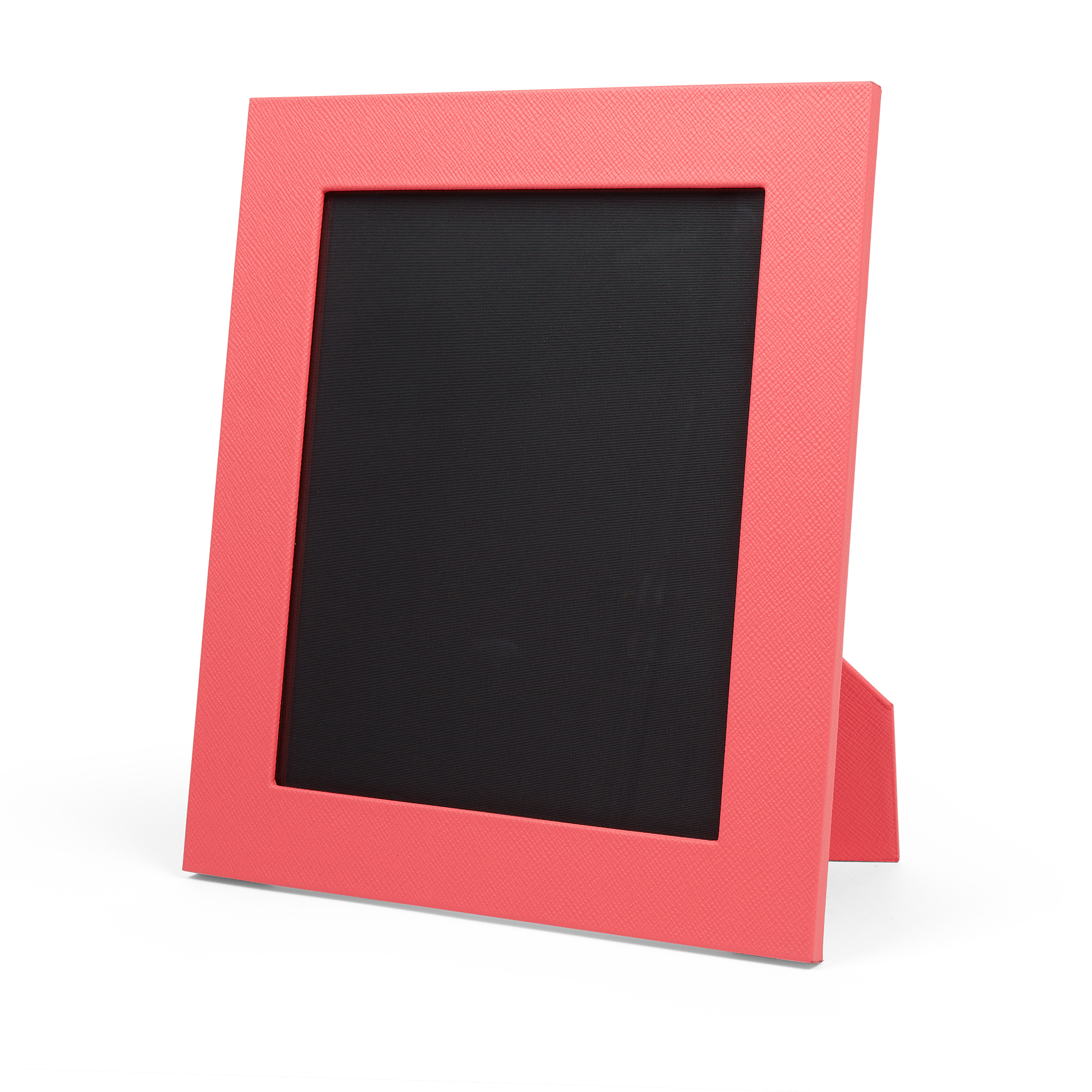 Smythson Large Photo Frame In Panama In Pink