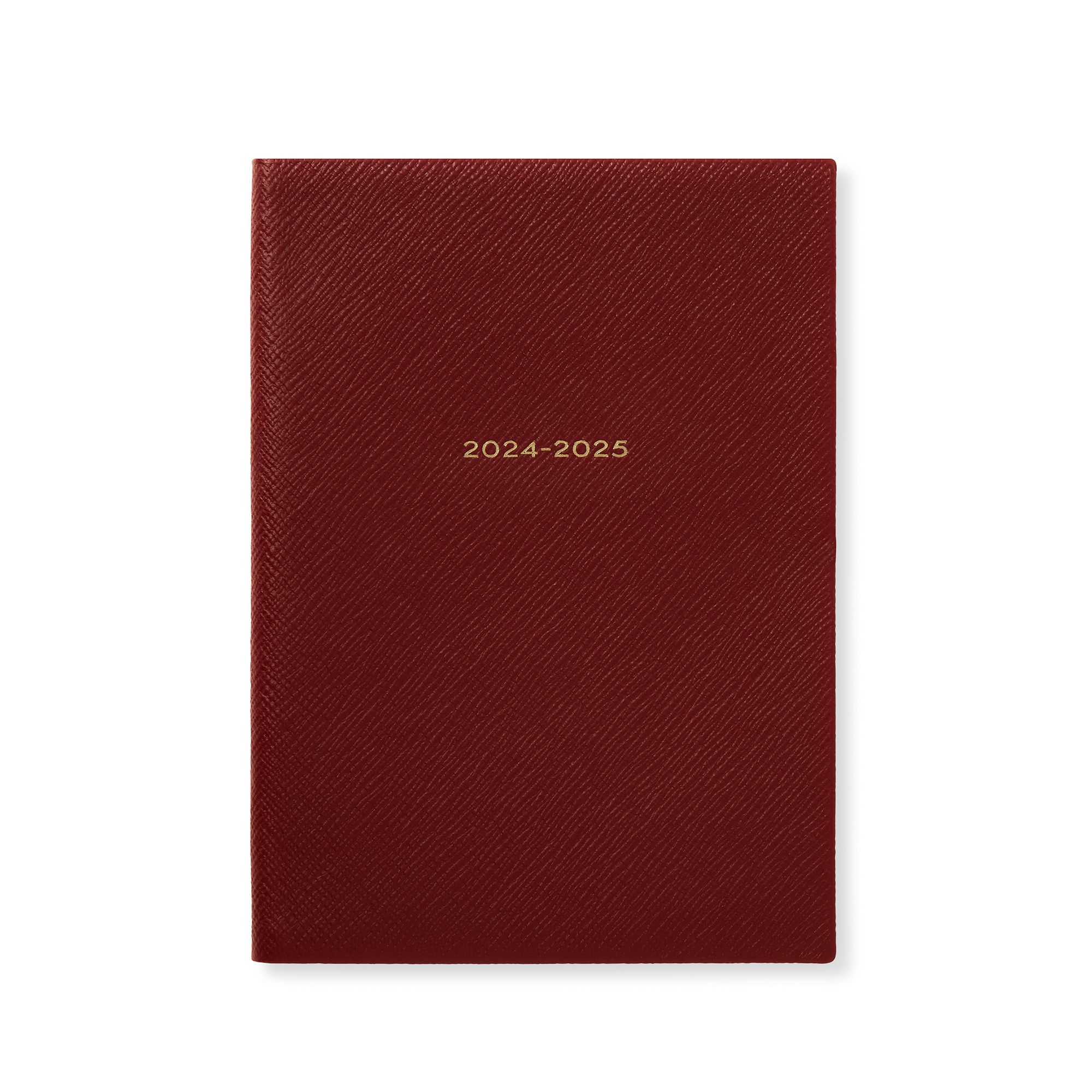 Shop Smythson 2024-2025 Soho Weekly Agenda In Panama In Deep Ruby