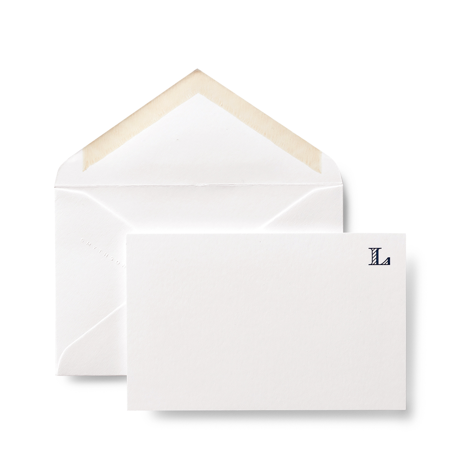 Smythson L Alphabet Correspondence Cards In White