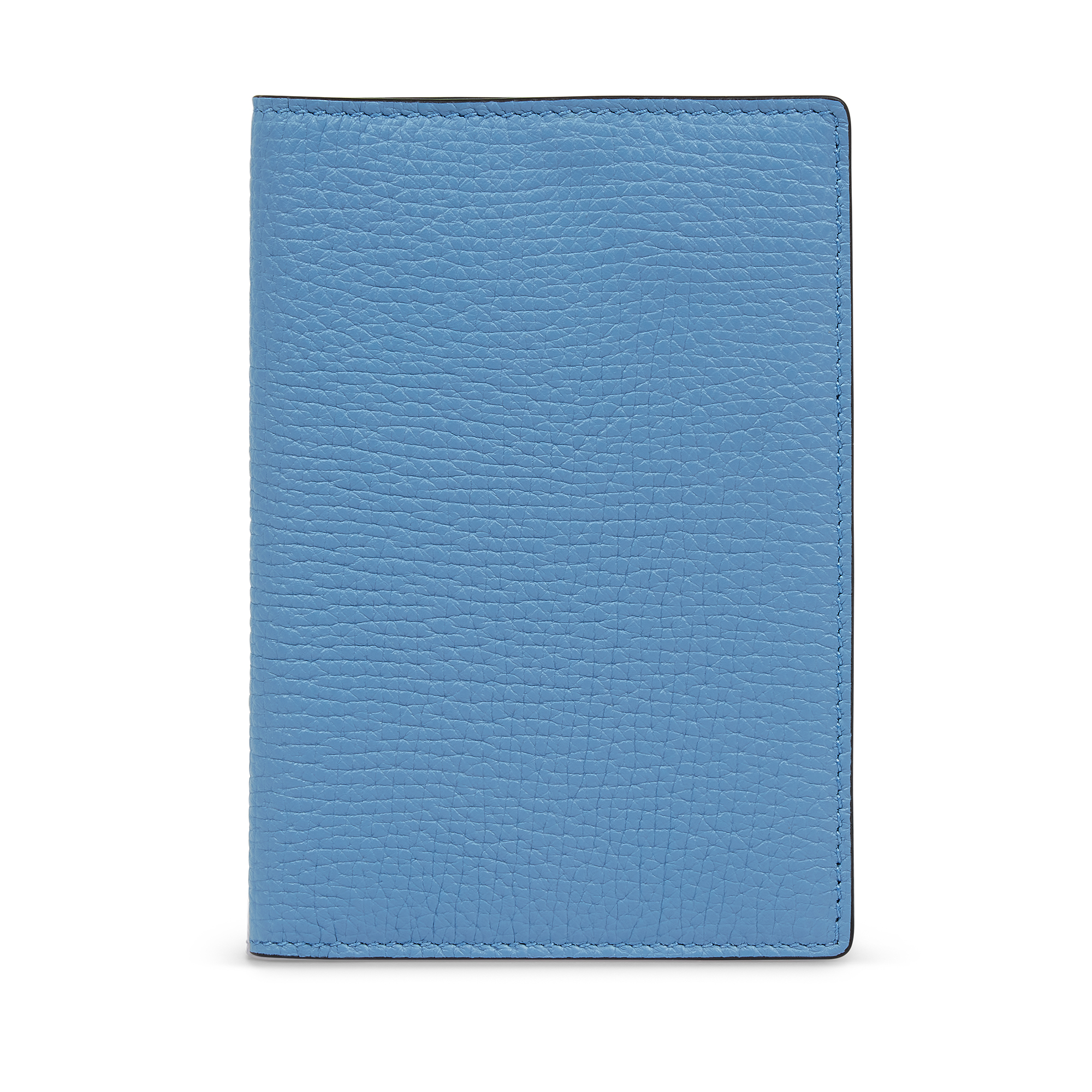 Smythson Passport Cover In Ludlow In Nile Blue