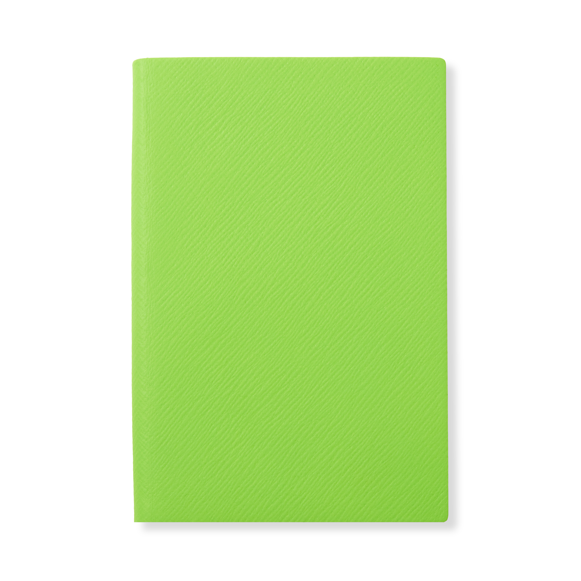 Smythson Chelsea Notebook In Panama In Apple Green