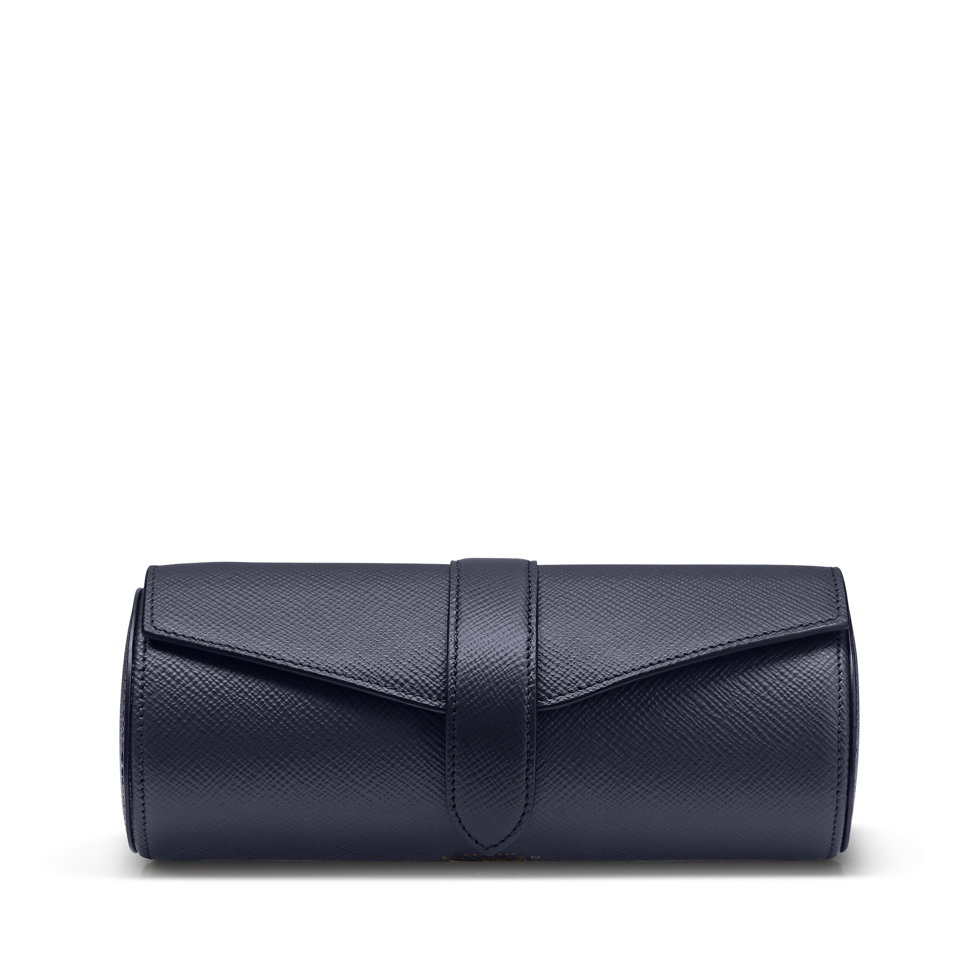Smythson Watch and Jewellery Roll in Panama  navy
