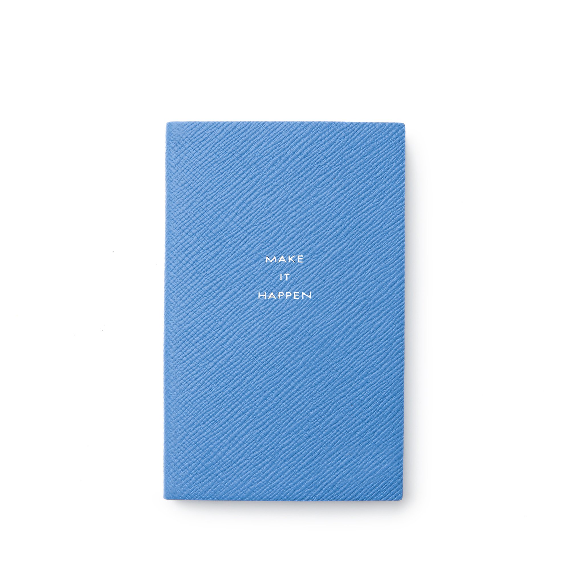 Shop Smythson Make It Happen Panama Notebook In Nile Blue