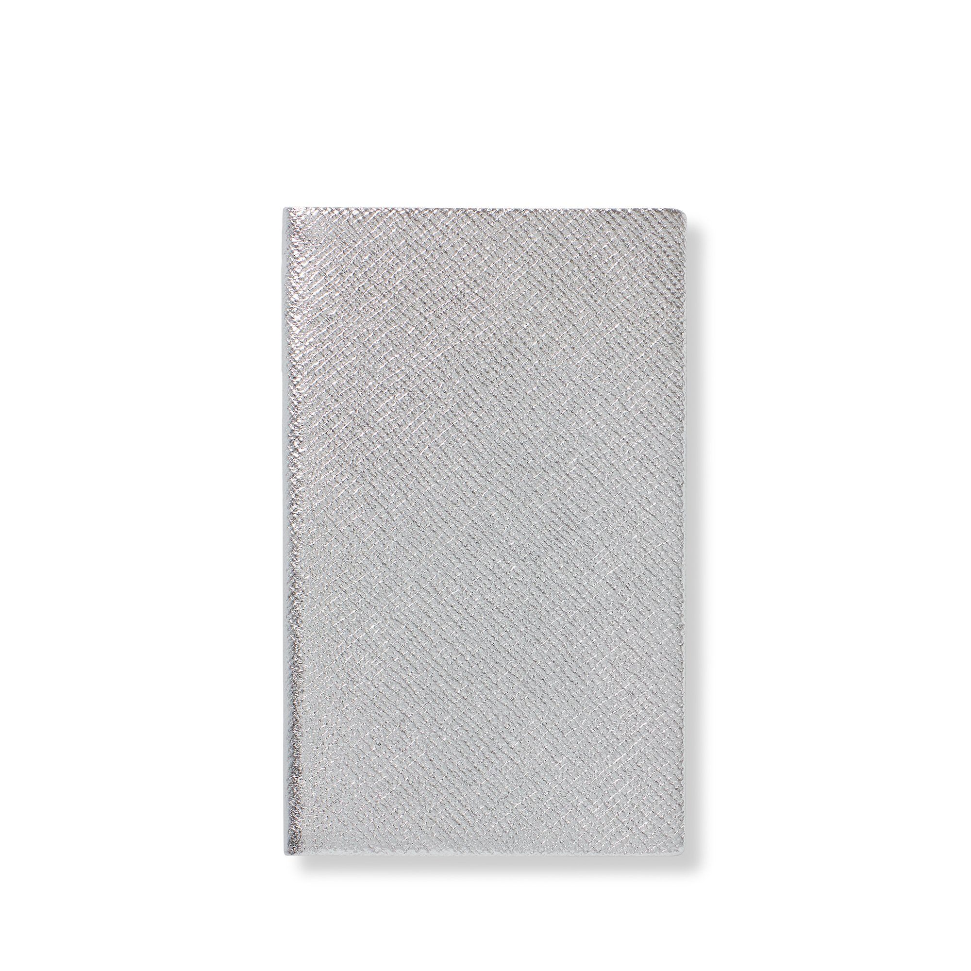 Smythson Panama Notebook In Silver