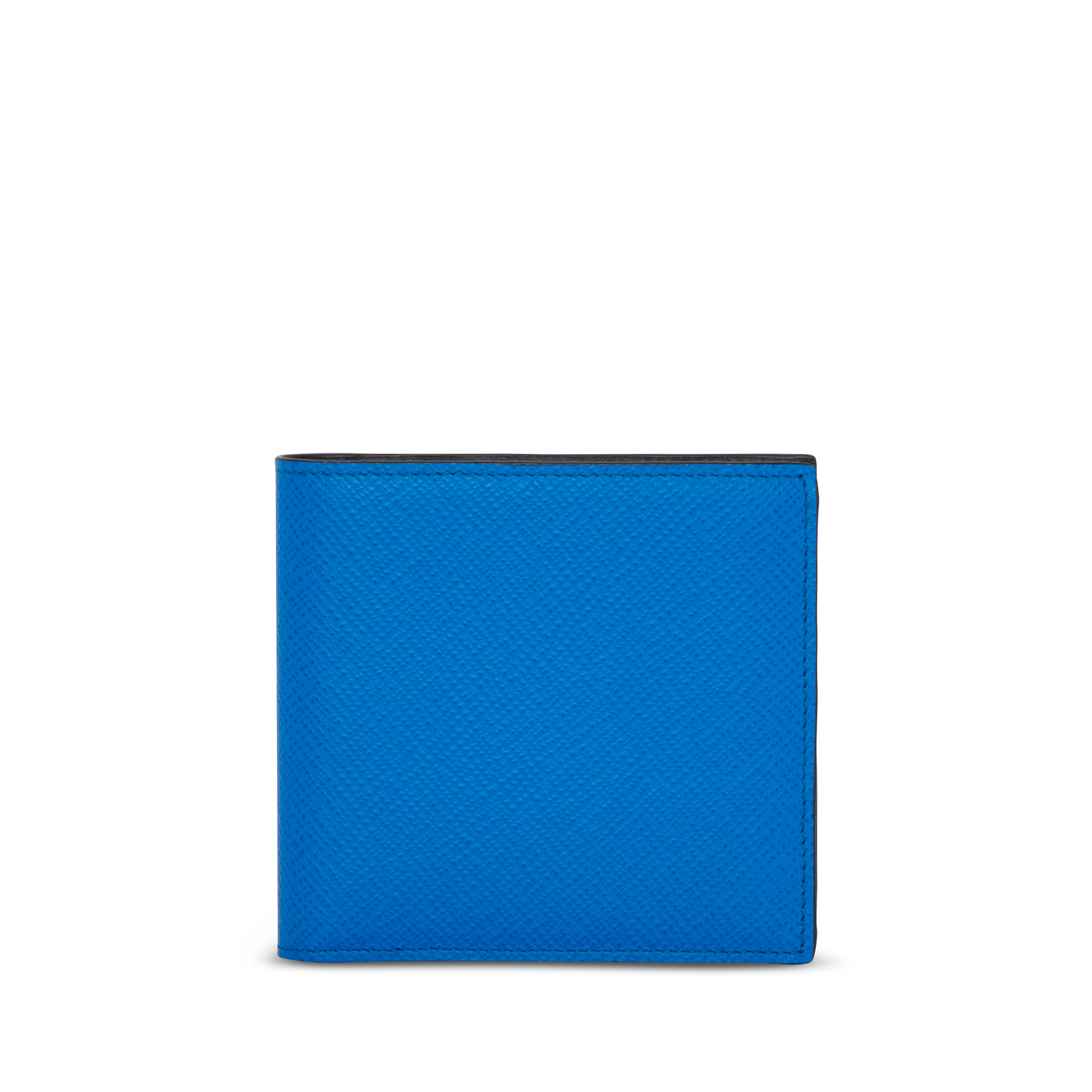 Shop Smythson 6 Card Slot Wallet In Panama In Lapis