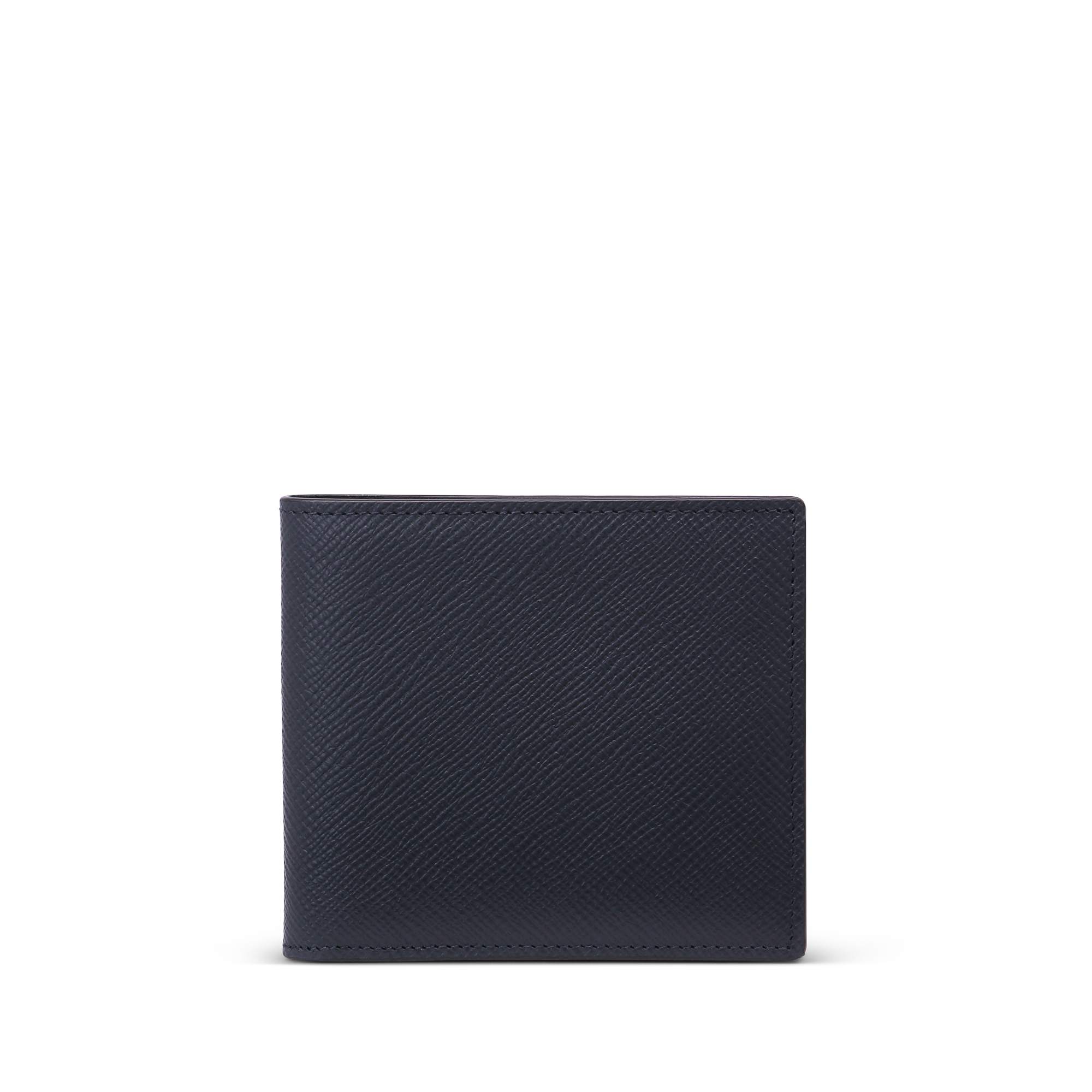 Smythson 6 Card Slot Wallet In Panama In Navy