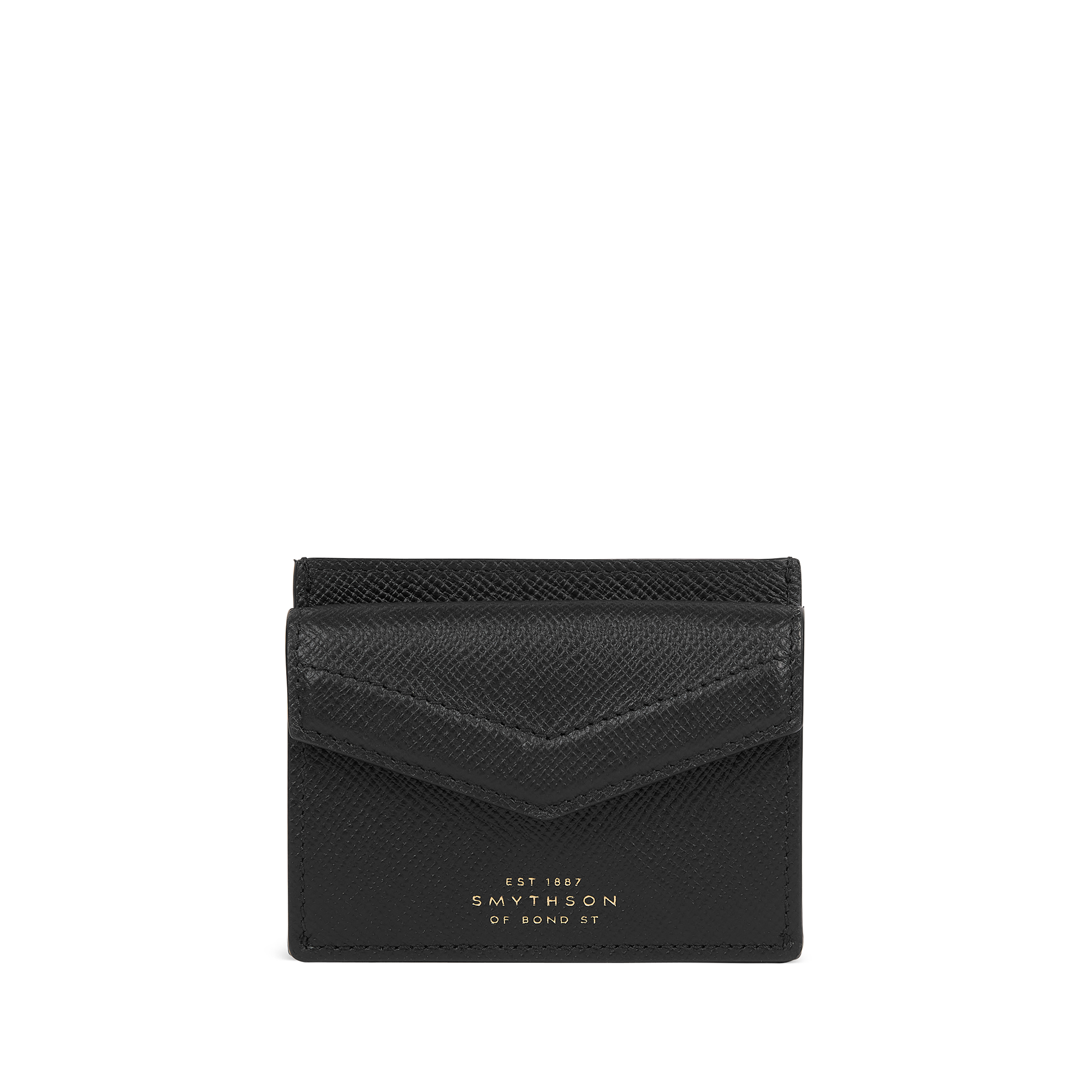 【新品未使用】 スマイソン SMYTHSON カードホルダー カードケース PANAMA FLAT CARD HOLDER WITH CLIP レザー CHAMPAGNE 1200912