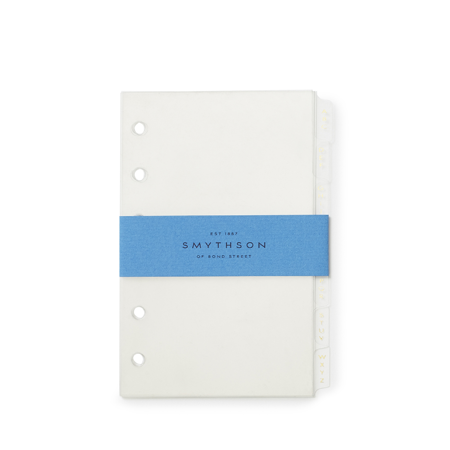 Smythson Bijou Organiser A-z Index Refill In White