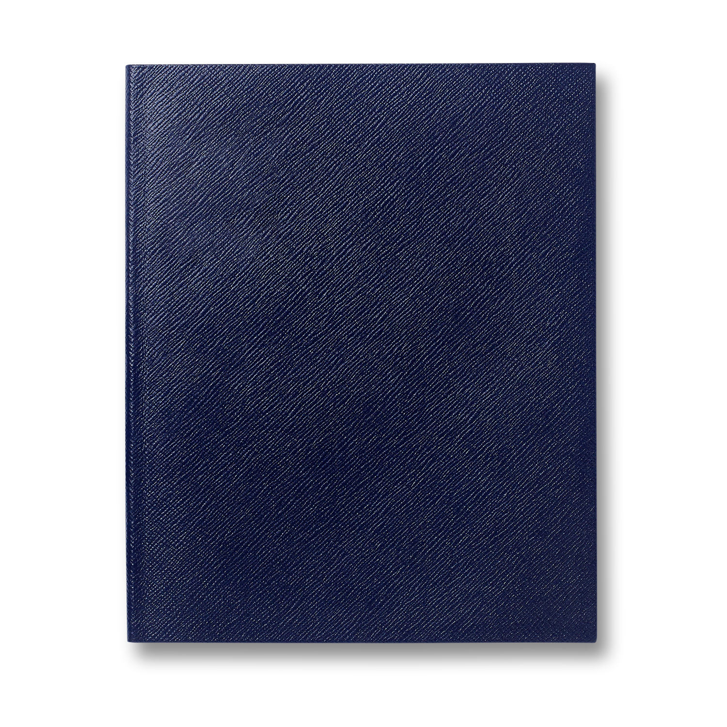 Shop Smythson Plain Paged Portobello Notebook In Panama In Navy