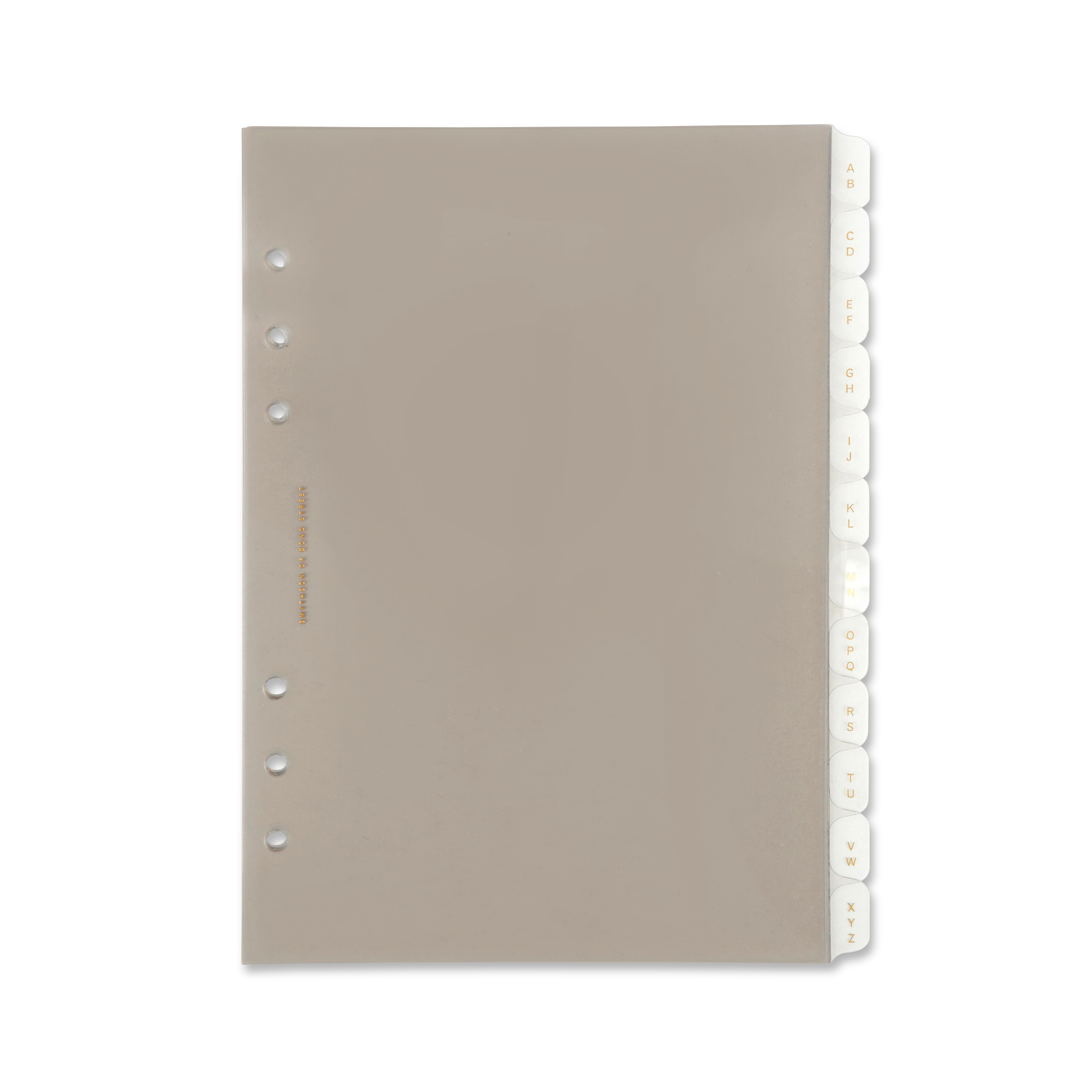 Smythson Dukes Organiser A-z Index Refill In White