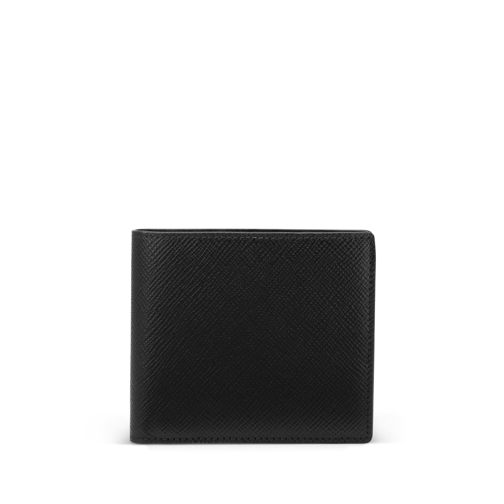 Shop Smythson 4 Card Slot Wallet With Coin Case In Panama In Black