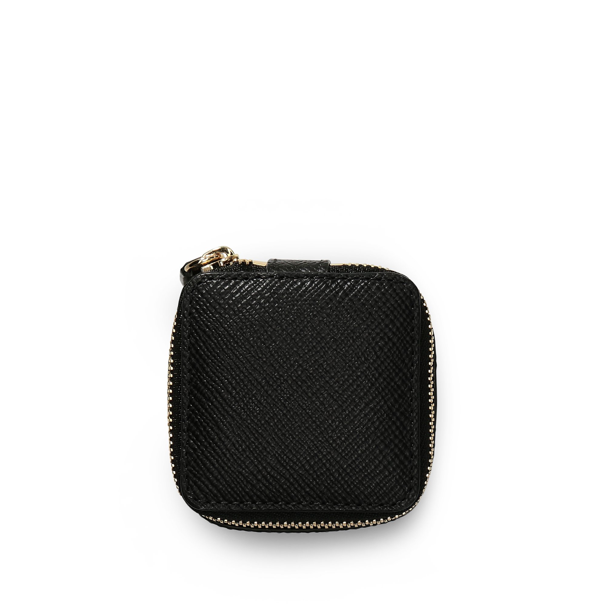 PanamaレザーSquareトリンケットケース S in black | Smythson