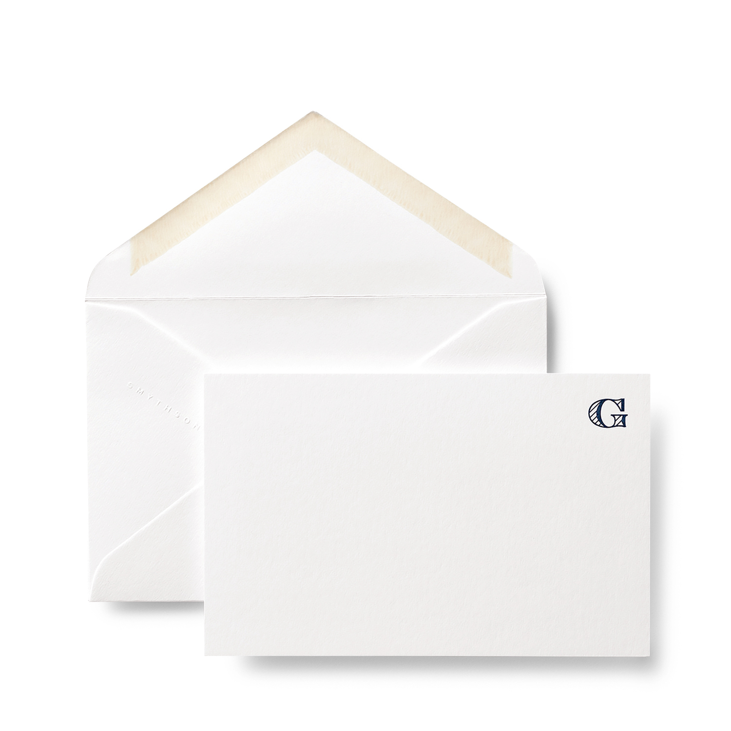 Smythson G Alphabet Correspondence Cards In White