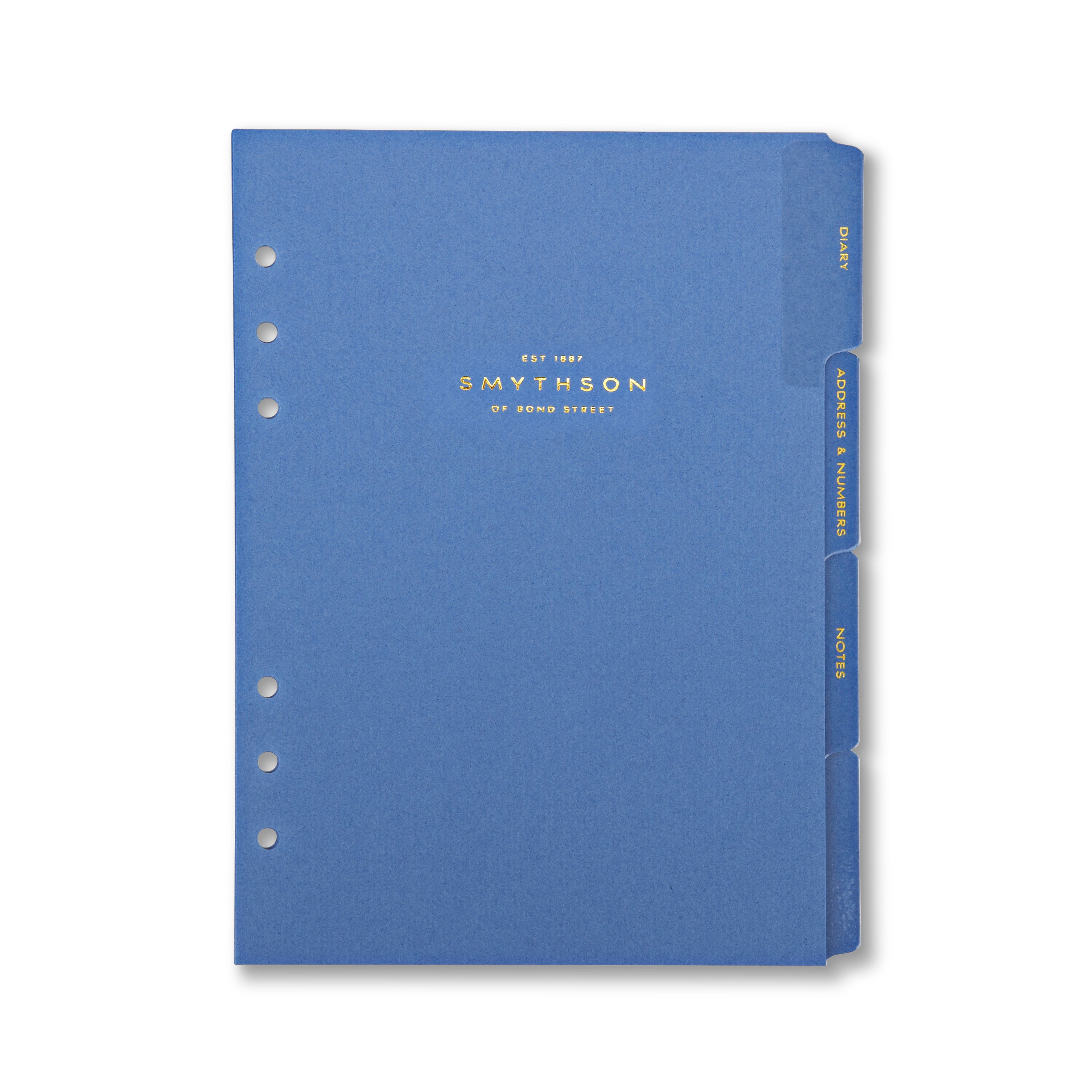 Shop Smythson Dukes Organiser Divider Refill In Blue