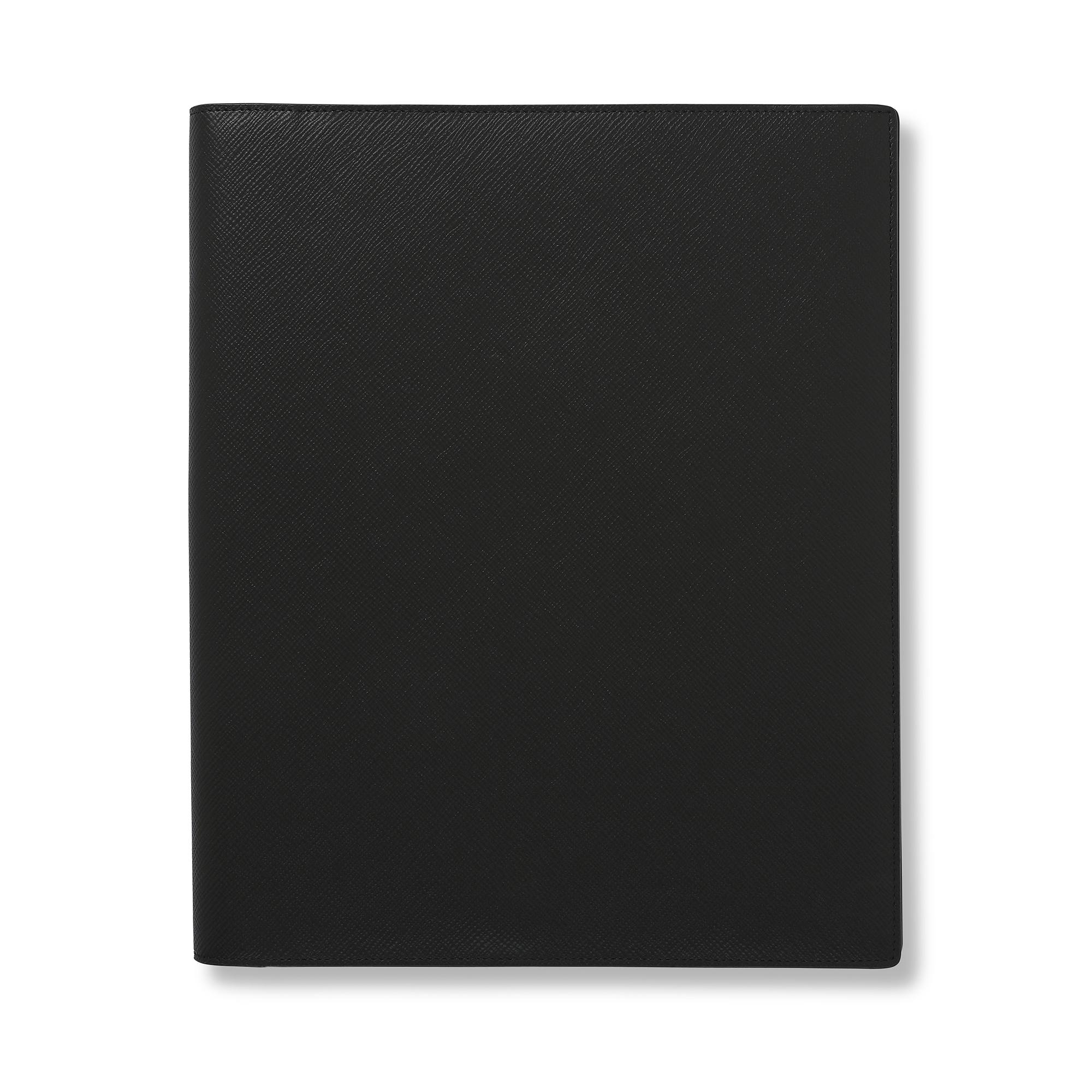 Smythson A4 Writing Folder In Panama In Black