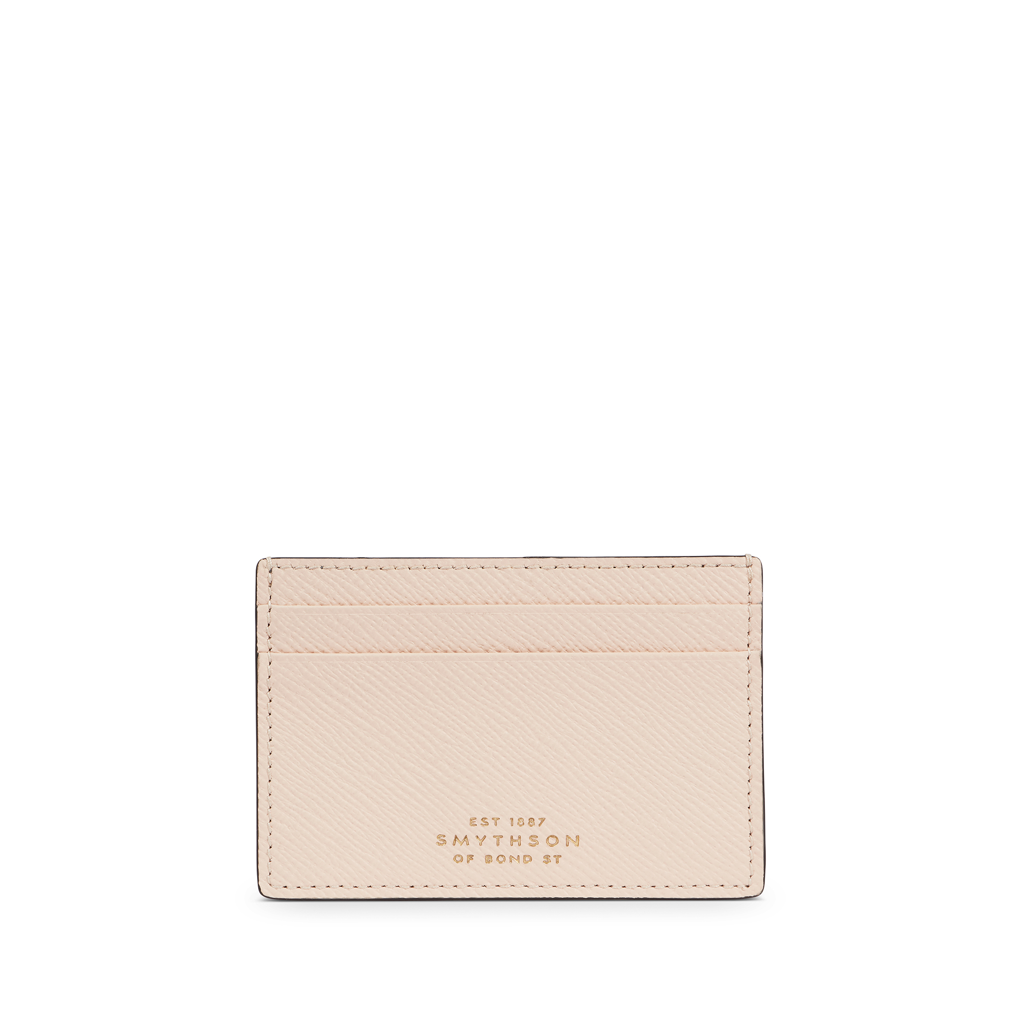 Flat Card Holder in Panama in champagne | Smythson