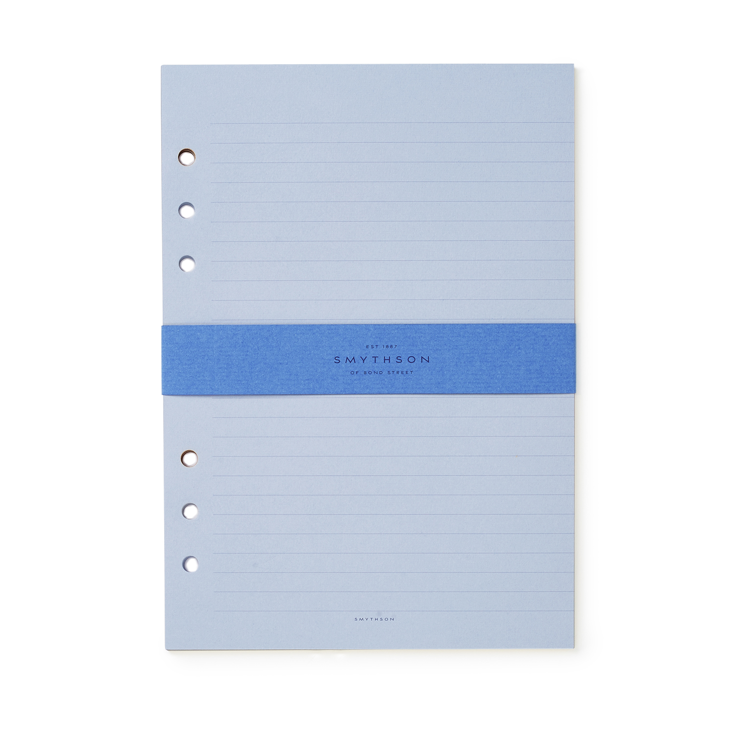 Smythson Dukes Organiser Notes Refill In Pale Blue