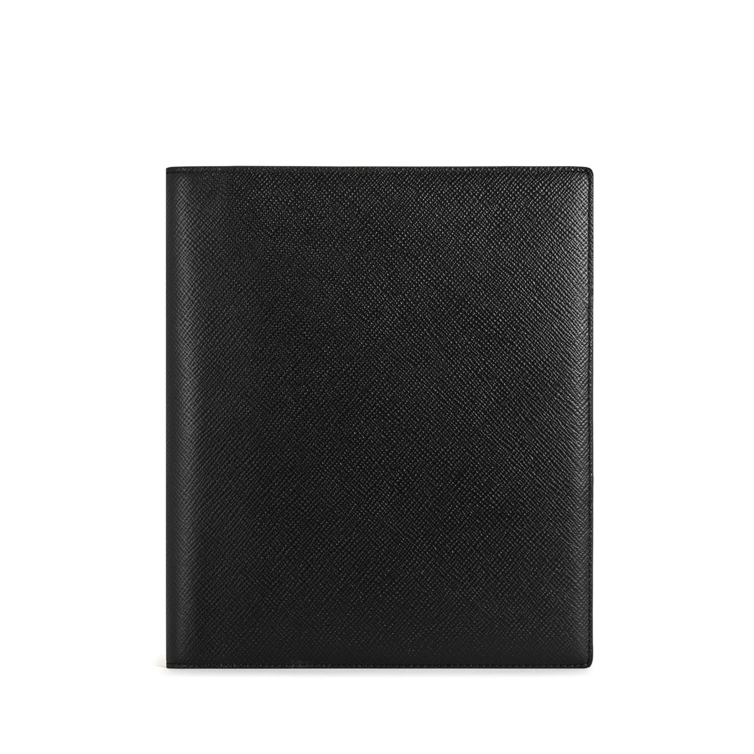 PanamaレザーA5 ノートホルダー in black | Smythson