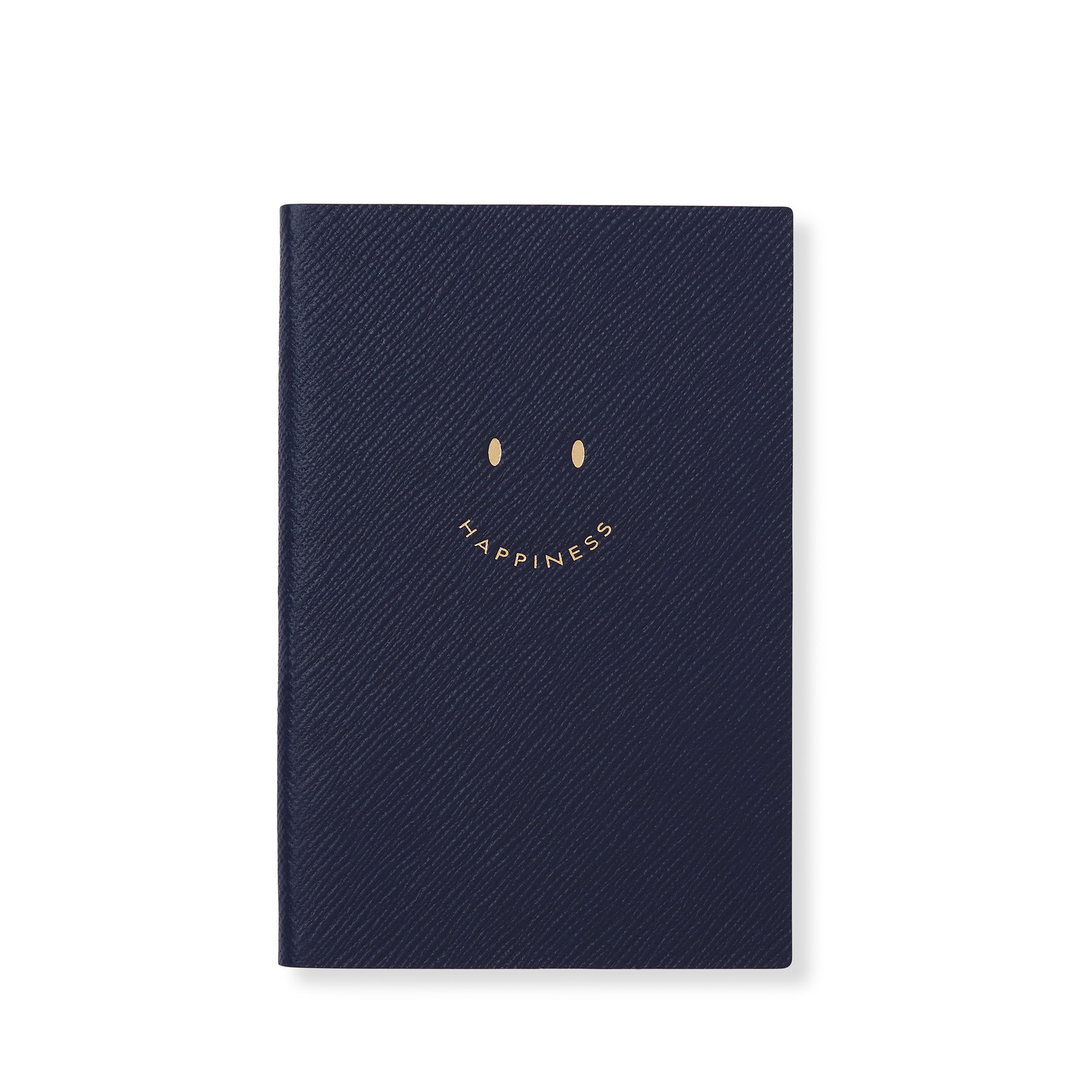 Smythson Happiness Chelsea Notebook In Panama In Blue