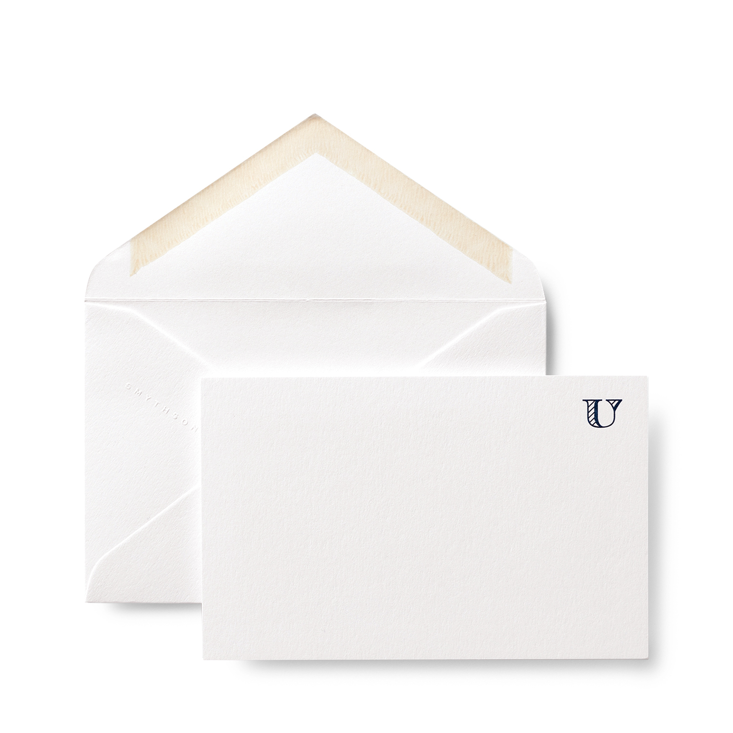Smythson U Alphabet Correspondence Cards In White