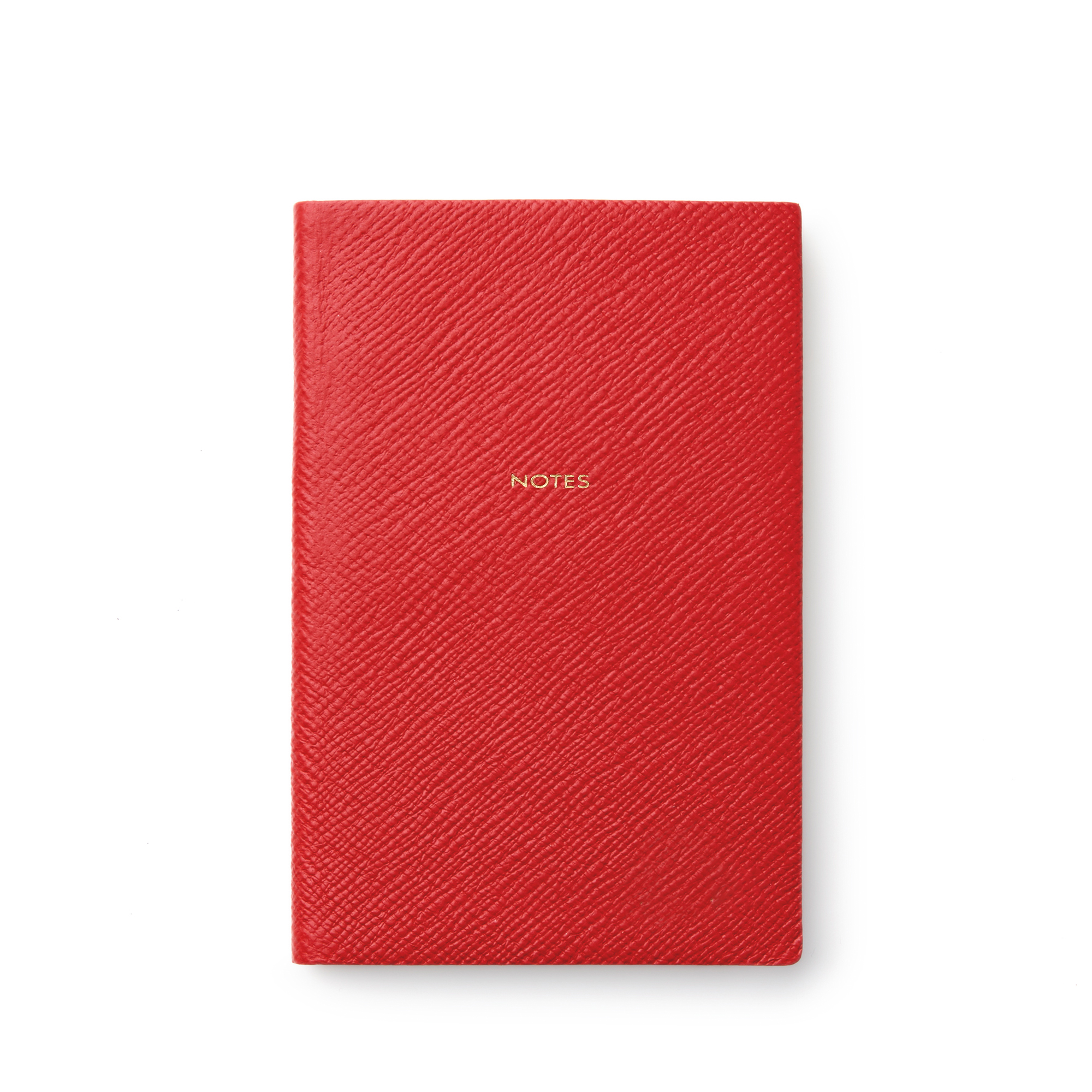 Smythson Notes Chelsea Notebook In Panama In Scarlet Red