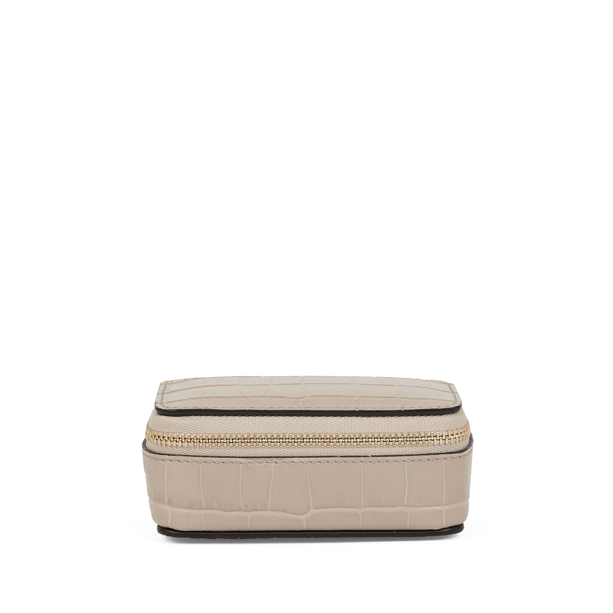 Smythson Rectangular Trinket Case In Mara In Sandstone