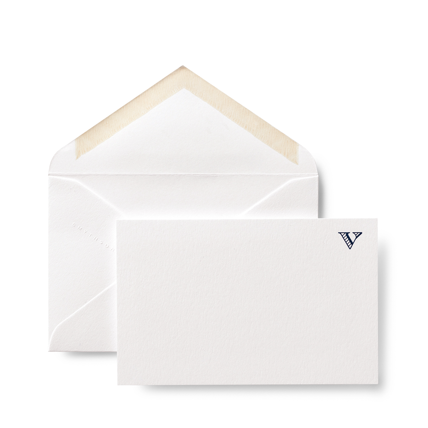 Smythson V Alphabet Correspondence Cards In White